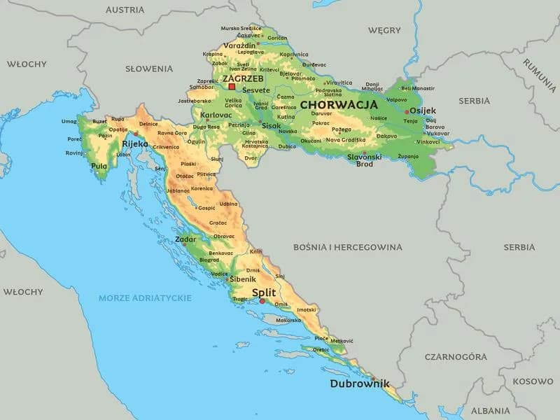 Gdzie leży Chorwacja? Odkryj jej lokalizację w Europie i sąsiadów